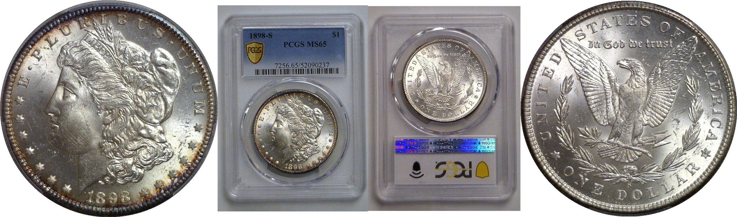 1898-S Morgan Dollar   PCGS MS-65