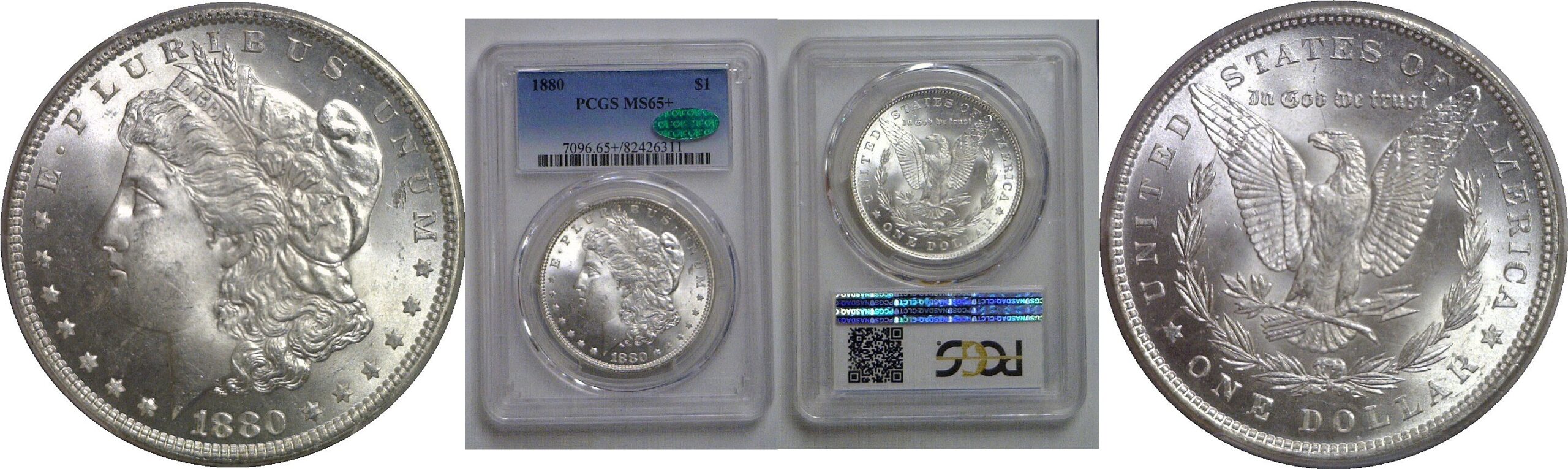 1880 Morgan Dollar   PCGS MS-65+  CAC