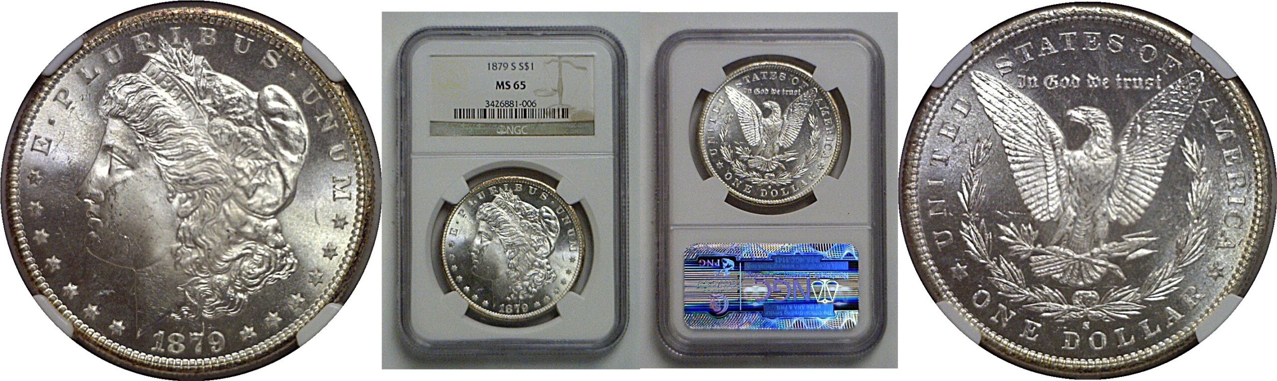1879-S Morgan Dollar   NGC MS-65