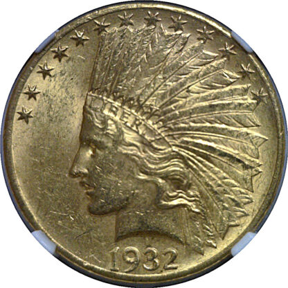 1932 $10 Indian   NGC MS-62 - Image 2