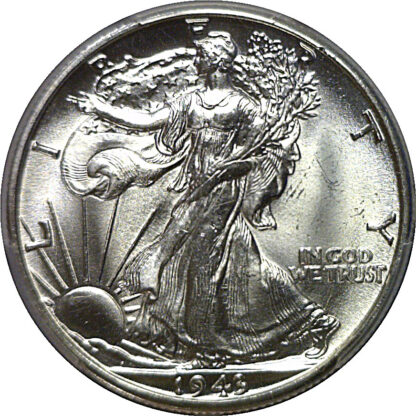 1943-D Walking Liberty Half Dollar   -   PCGS MS-65 - Image 2