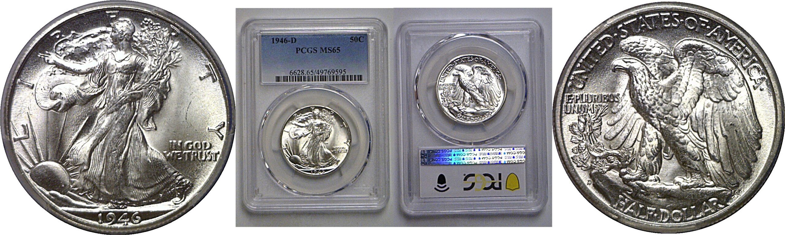 1946-D Walking Liberty Half Dollar   PCGS MS-65