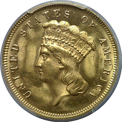 1878 $3 Princess    PCGS MS-64  CAC - Image 2