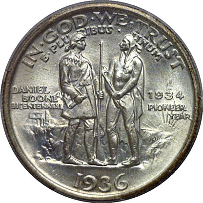 1936 Boone Commemorative Half Dollar    PCGS MS-65 - Image 3