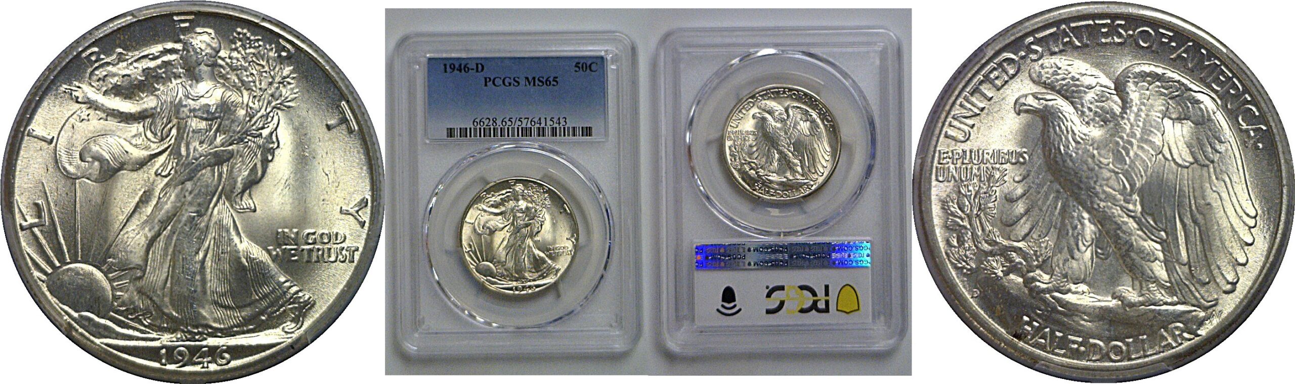 1946-D Walking Liberty Half Dollar   PCGS MS-65