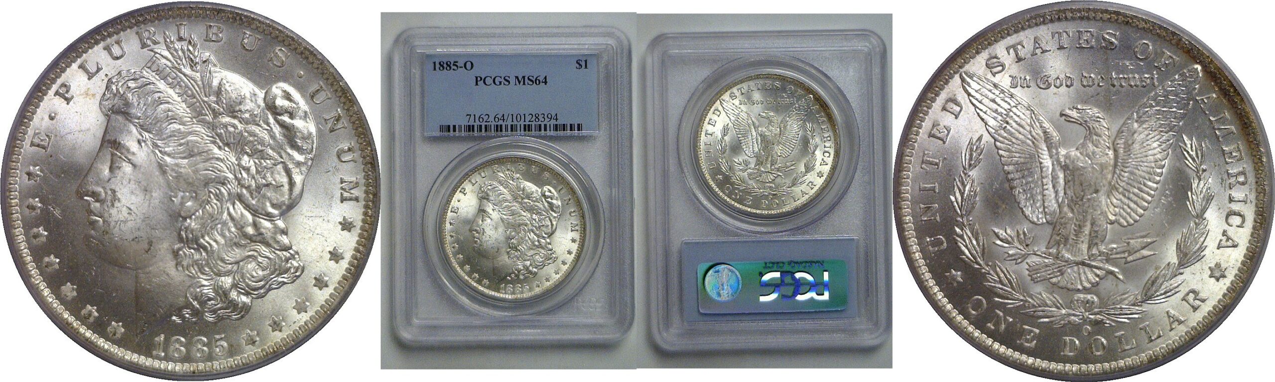 1885-O Morgan Dollar   PCGS MS-64