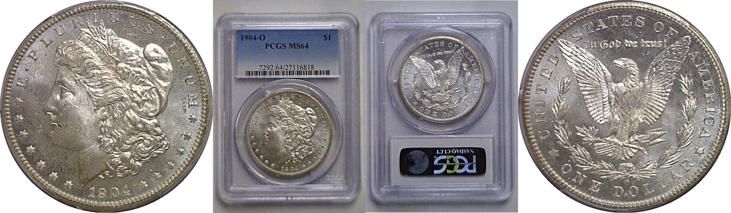 1904-O Morgan Dollar   PCGS MS-64