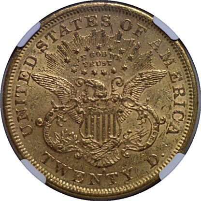 1876-S $20 Liberty   NGC AU-55 - Image 3