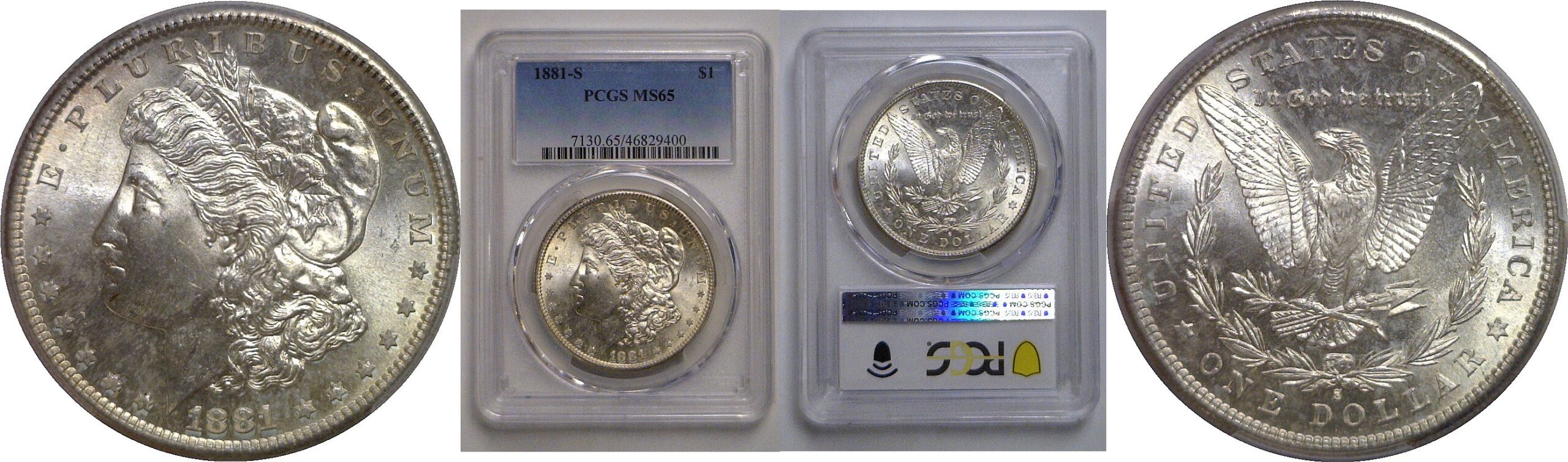 1881-S Morgan Dollar   PCGS MS-65