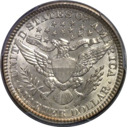 1902-O Barber Quarter    PCGS AU-58 - Image 3
