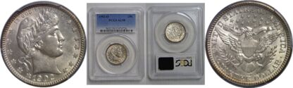 1902-O Barber Quarter    PCGS AU-58