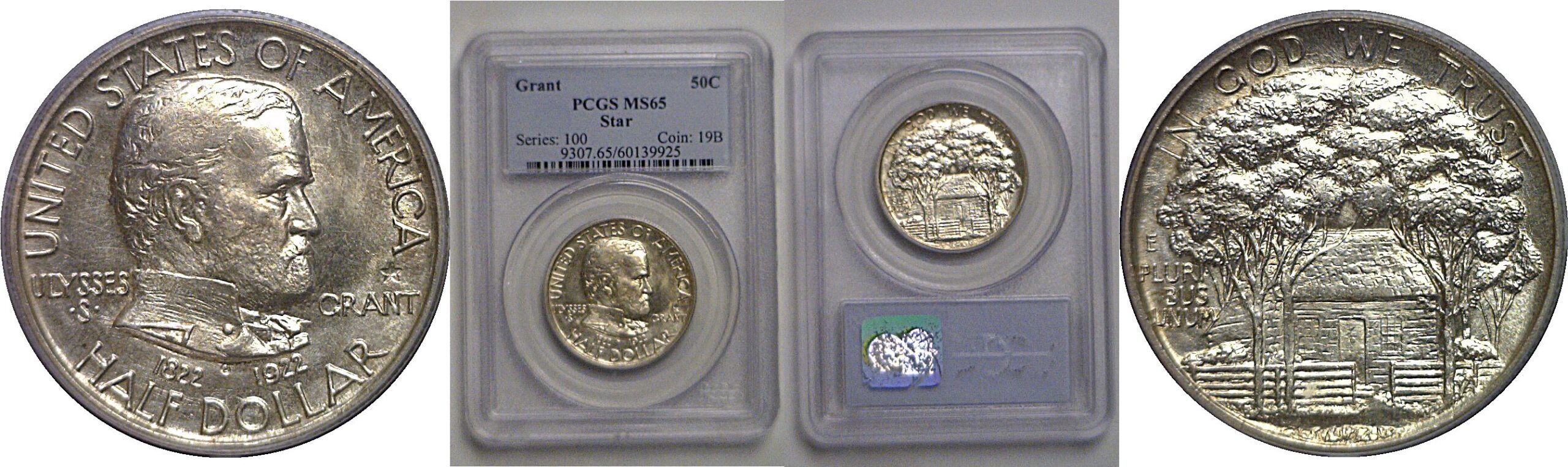 1922 Grant w/Star Commemorative Half Dollar   PCGS MS-65