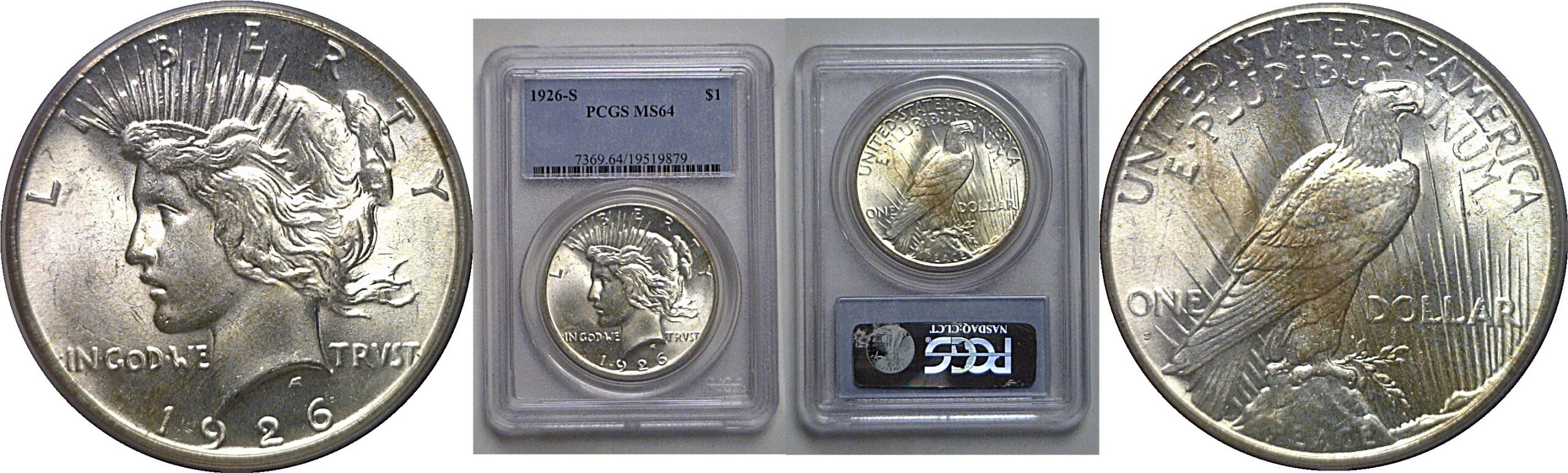 1926-S Peace Dollar   PCGS MS-64