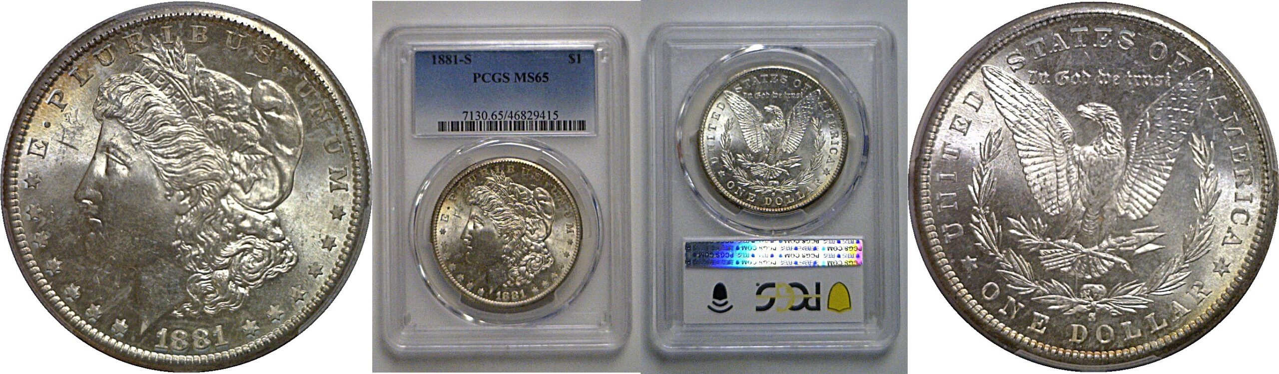 1881-S Morgan Dollar   PCGS MS-65
