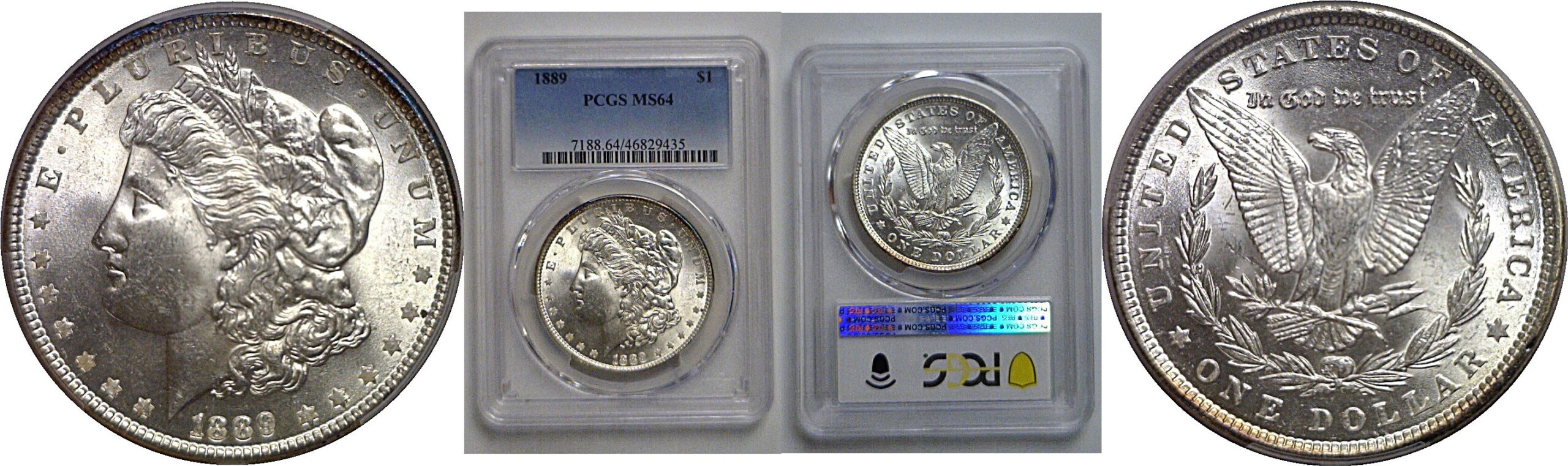 1889 Morgan Dollar   PCGS MS-64