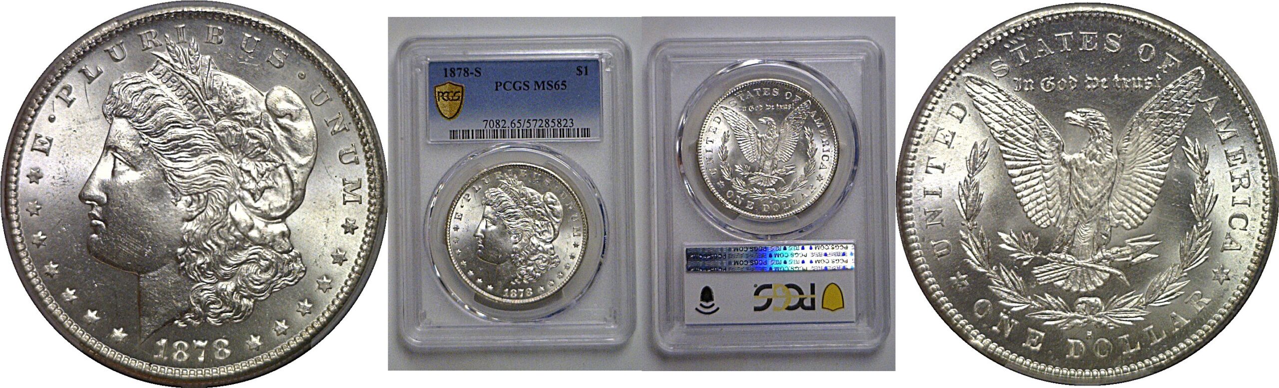 1878-S Morgan Dollar   PCGS MS-65