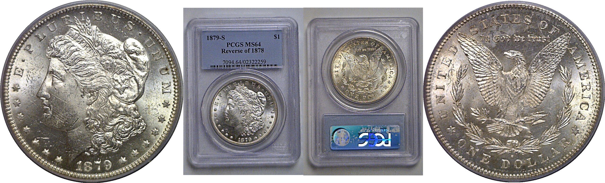 1879-S Rev. '78   Morgan Dollar   PCGS MS-64