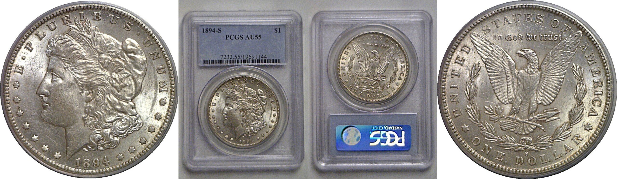 1894-S Morgan Dollar   PCGS AU-55