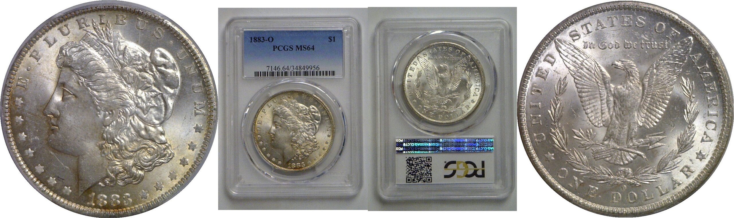 1883-O Morgan Dollar   PCGS MS-64