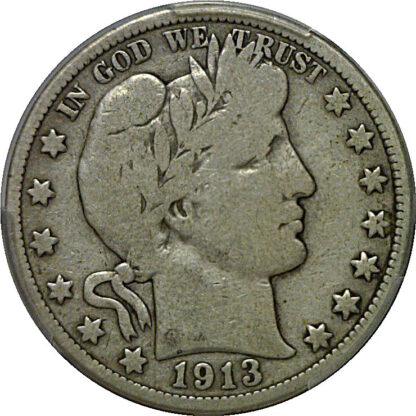 1913 Barber Half Dollar   PCGS VG-8 - Image 2