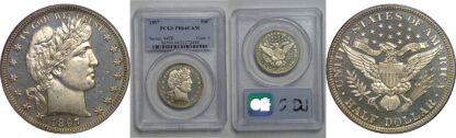 1897 Barber Half Dollar    PCGS PR-64 CAM