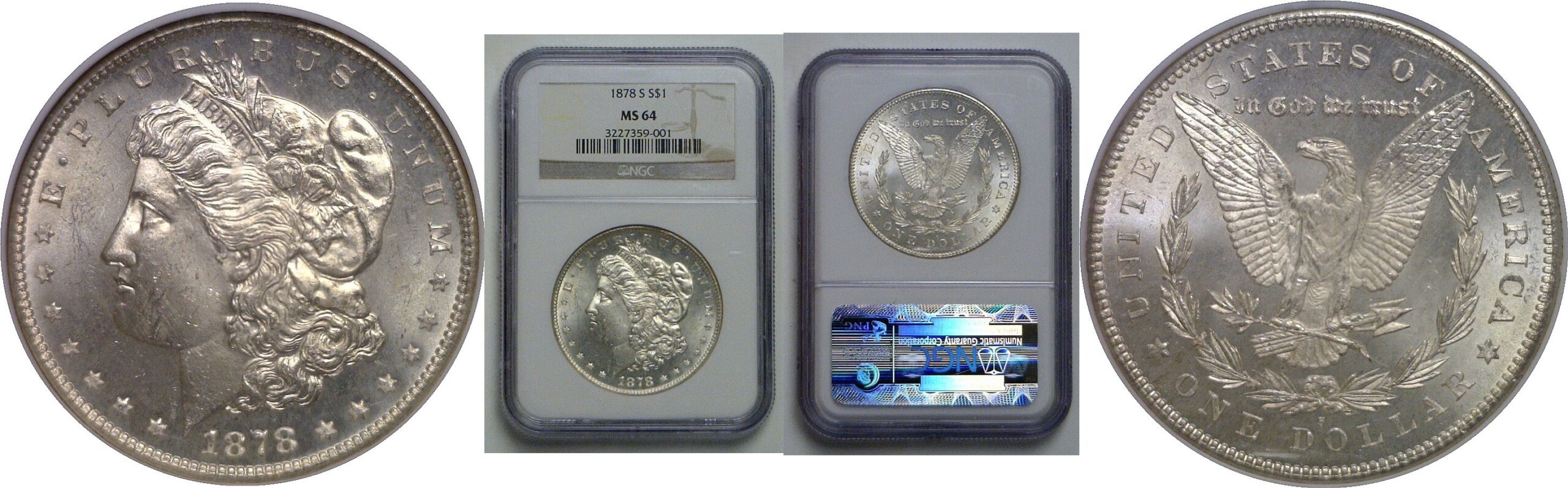 1878-S Morgan Dollar   NGC MS-64