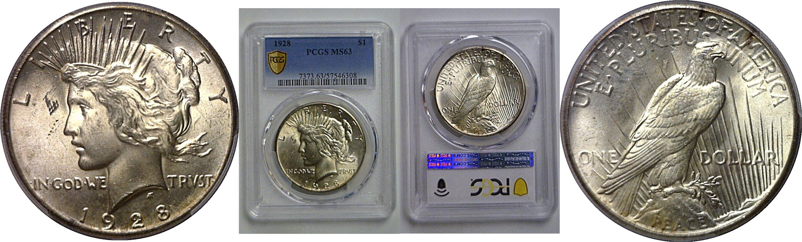 1928 Peace Dollar   PCGS MS-63