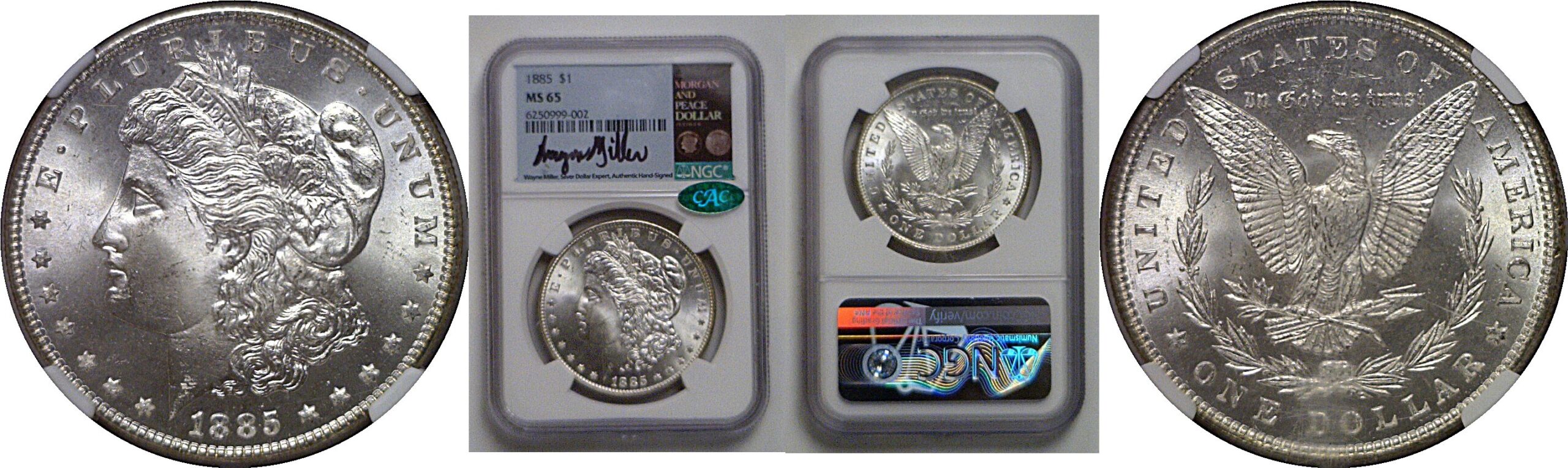 1885 Morgan Dollar   NGC MS-65  CAC
