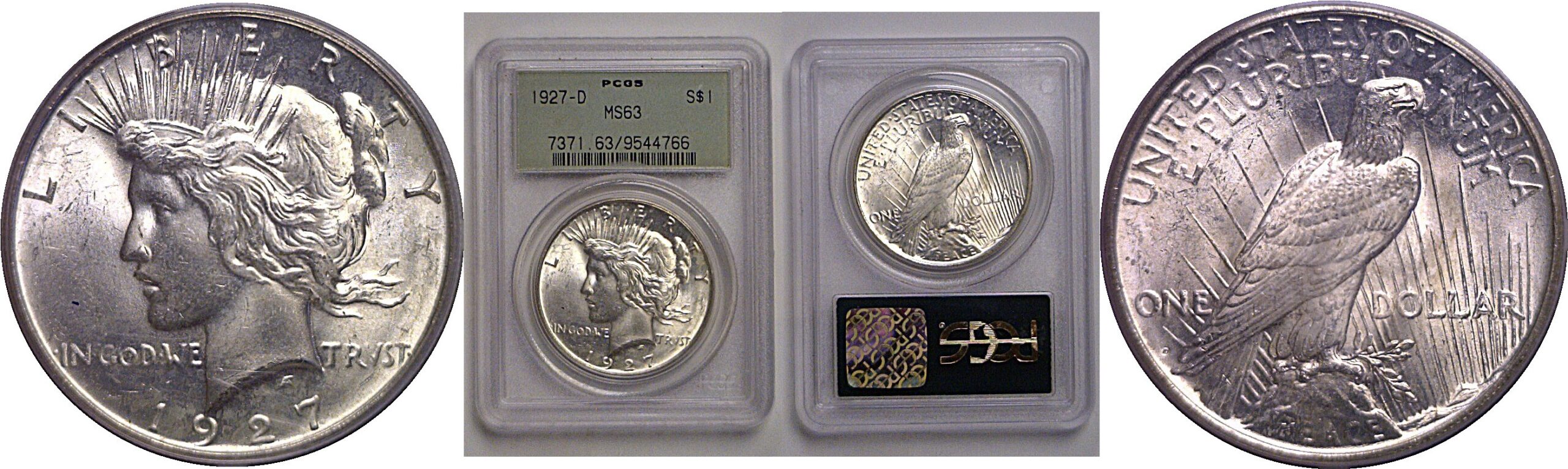 1927-D Peace Dollar    PCGS MS-63