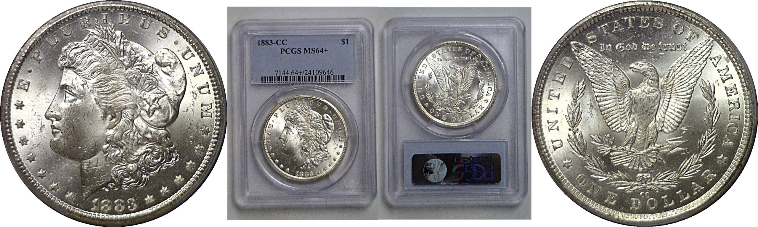 1883-CC Morgan Dollar   PCGS MS-64+