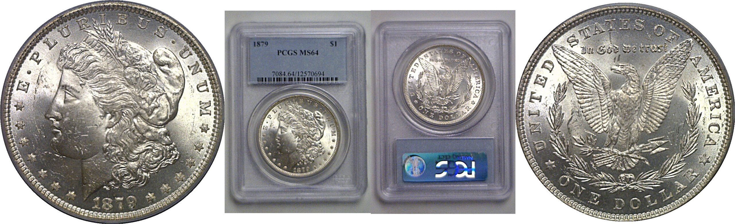 1879 Morgan Dollar    PCGS MS-64