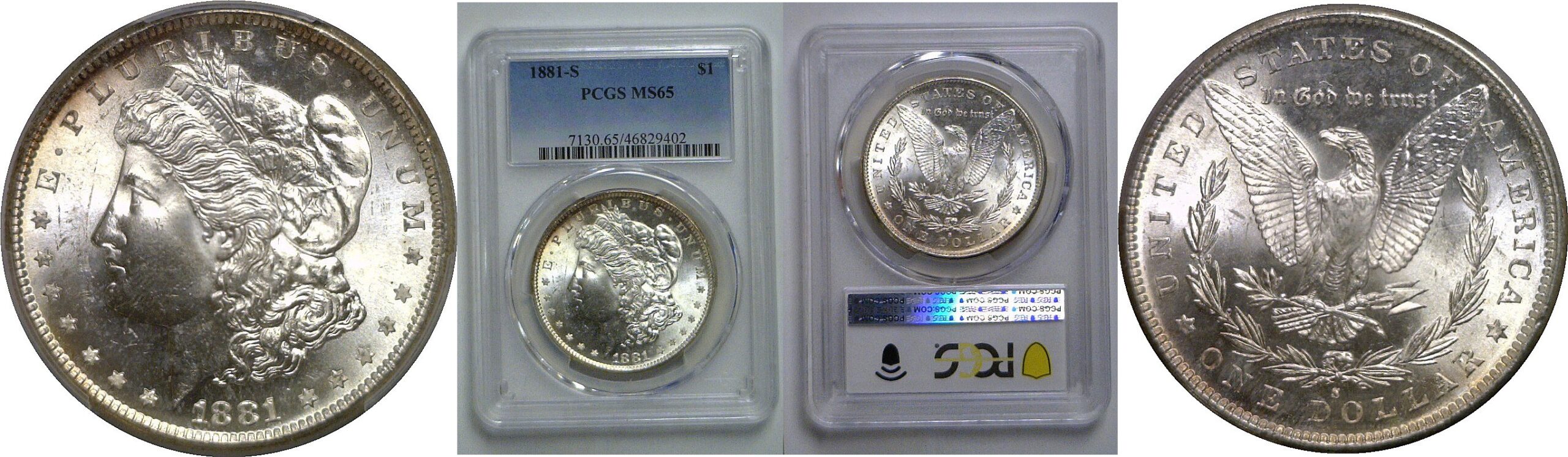 1881-S Morgan Dollar   PCGS MS-65