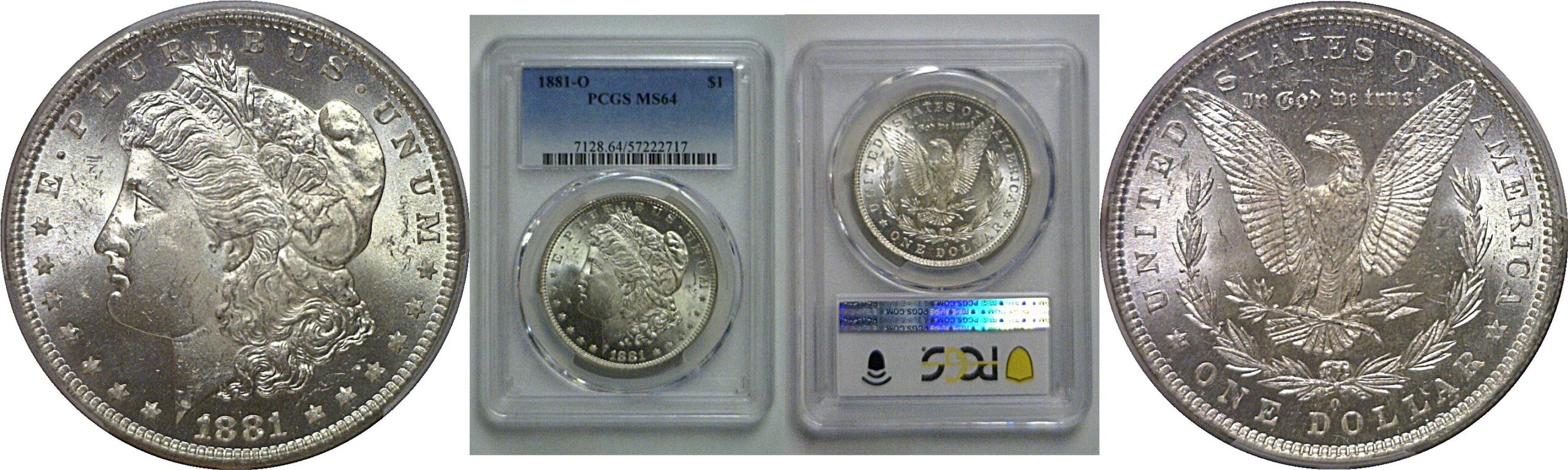 1881-O Morgan Dollar   PCGS MS-64