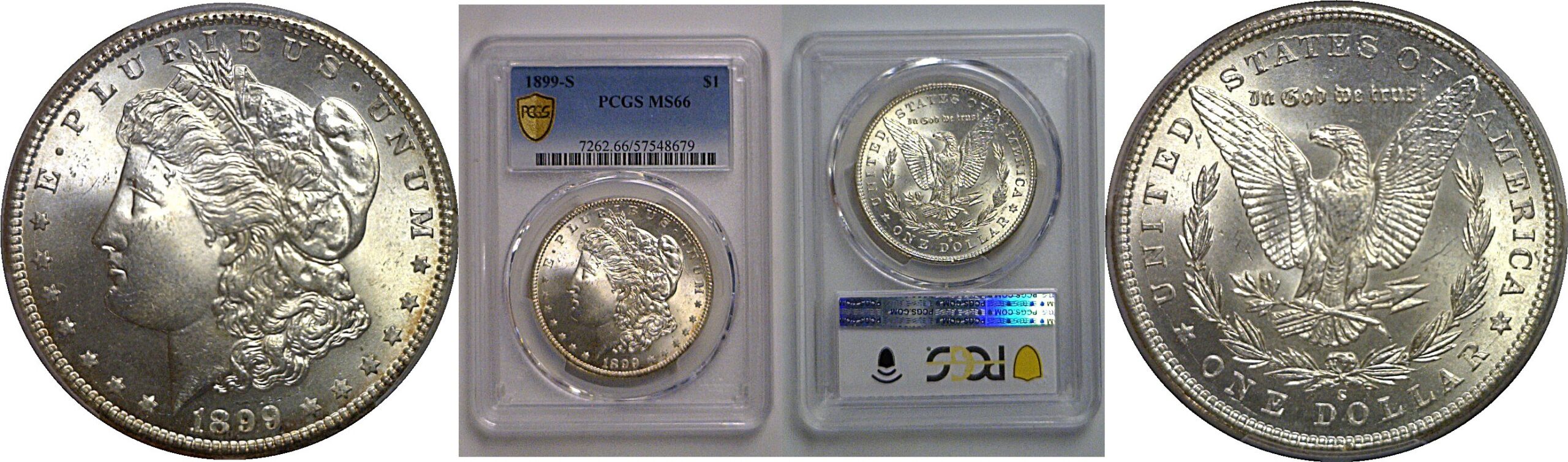 1899-S Morgan Dollar   PCGS MS-66