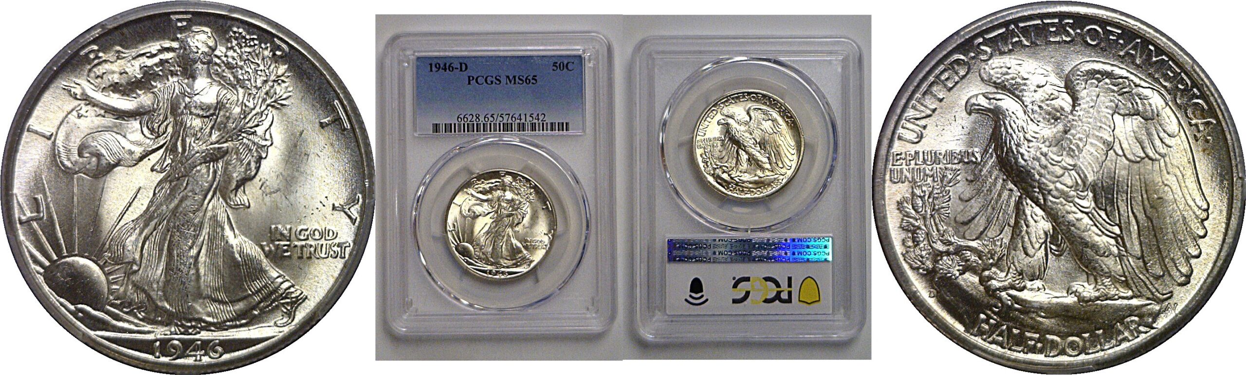1946-D Walking Liberty Half Dollar   PCGS MS-65