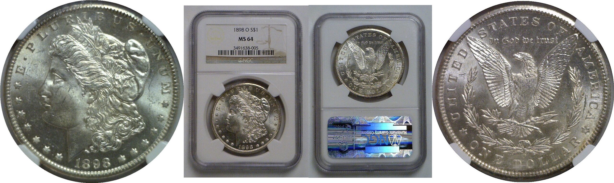 1898-O Morgan Dollar   NGC MS-64