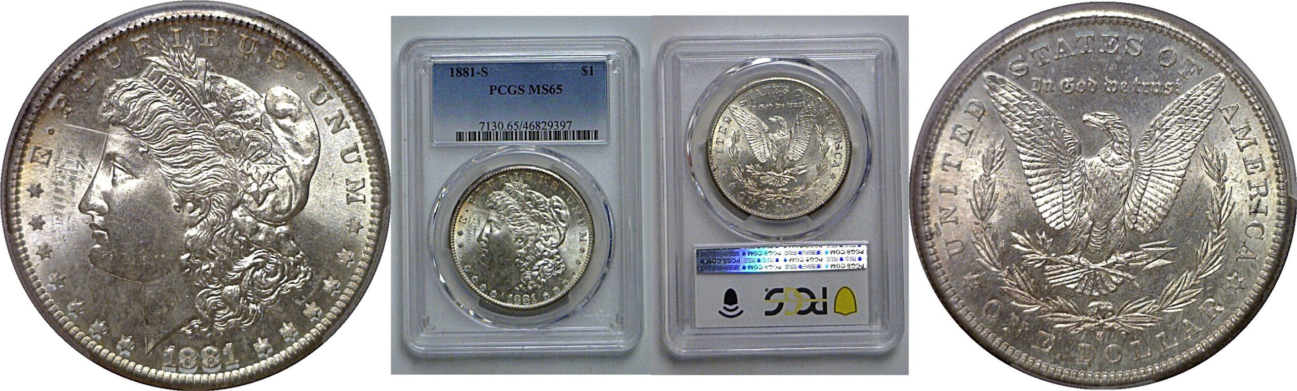 1881-S Morgan Dollar   PCGS MS-65