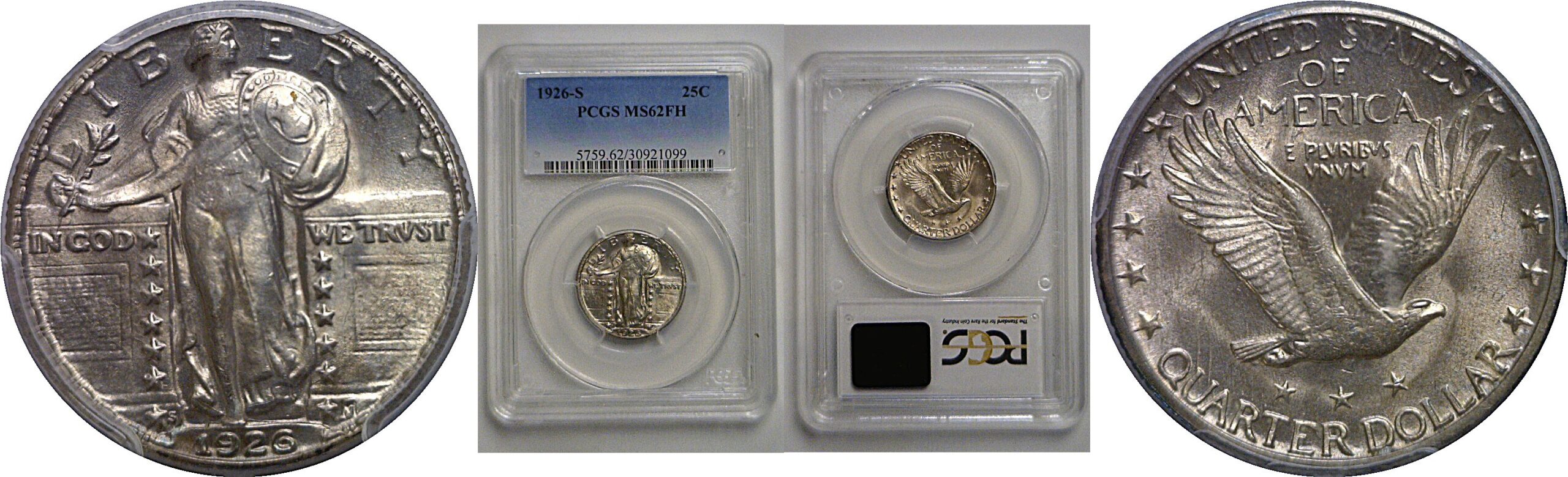 1926-S Standing Liberty Quarter   PCGS MS-62 FH