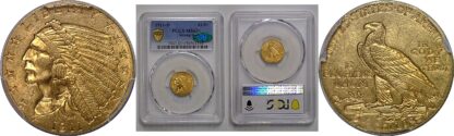 1911-D $2 1/2 Indian   PCGS MS-63+  CAC