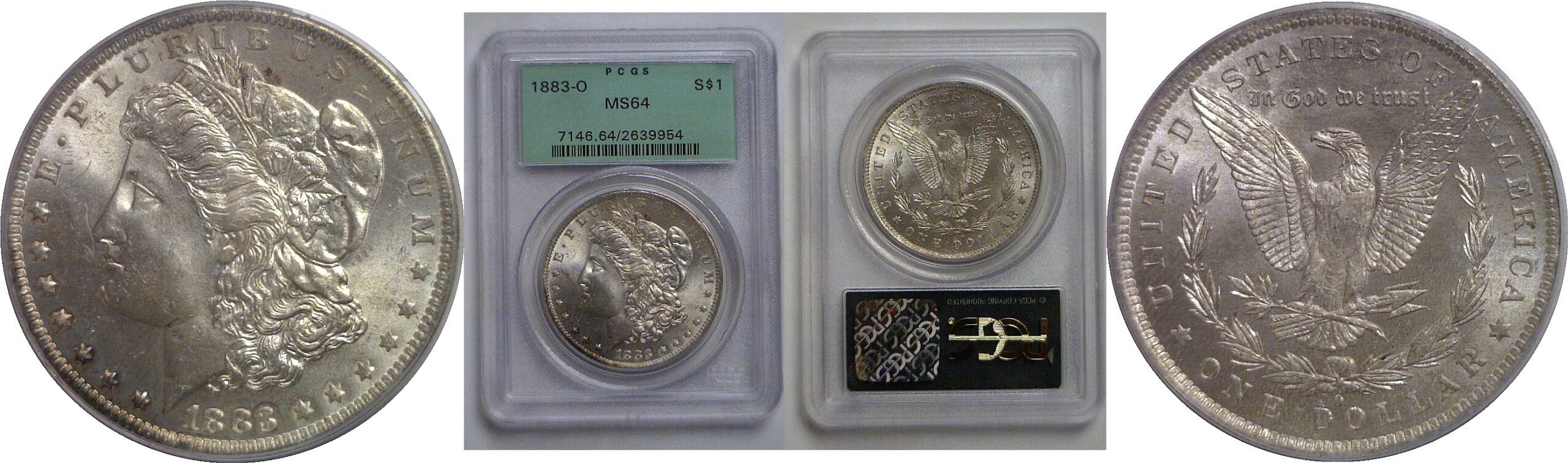 1883-O Morgan Dollar   PCGS MS-64
