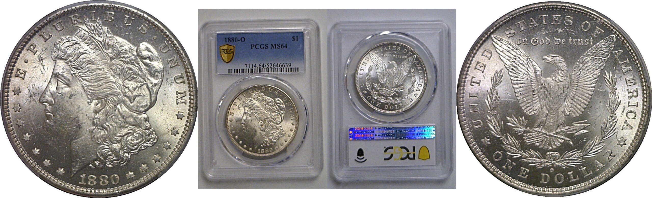 1880-O Morgan Dollar   PCGS MS-64