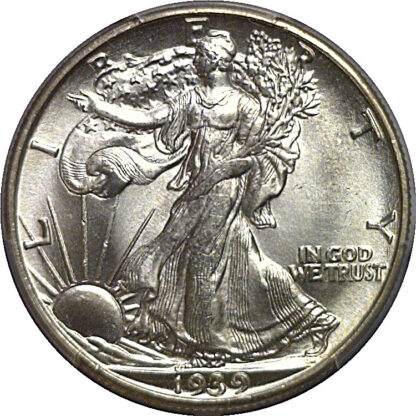 1939-D Walking Liberty Half Dollar   PCGS MS-66+ - Image 2