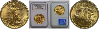 1908 No Motto  $20 St. Gaudens   NGC MS-65