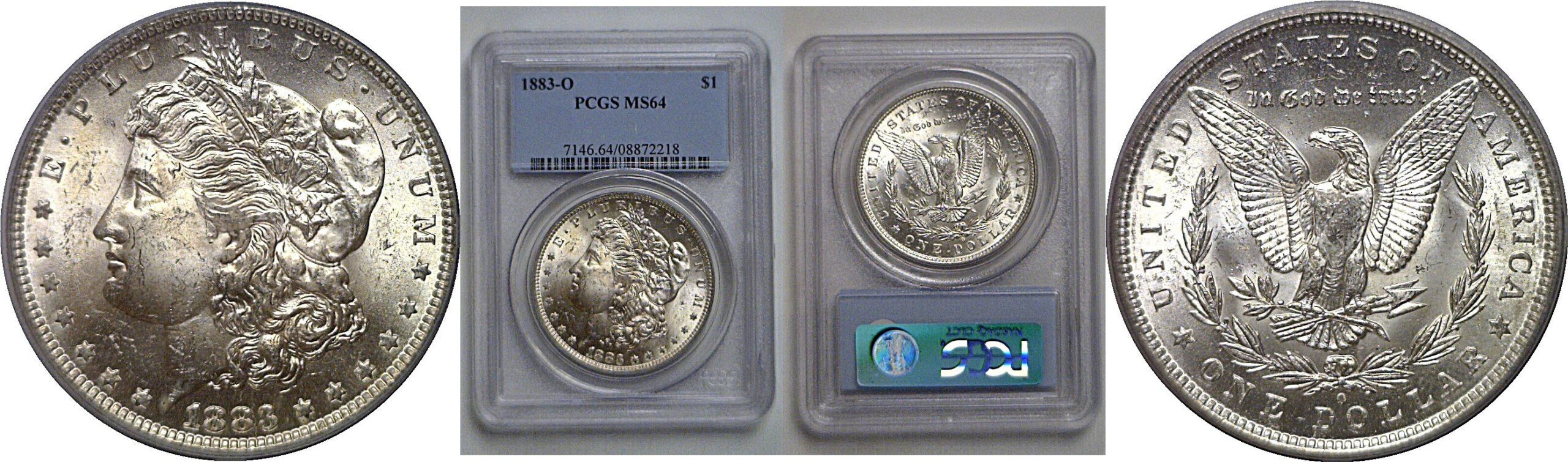 1883-O Morgan Dollar   PCGS MS-64
