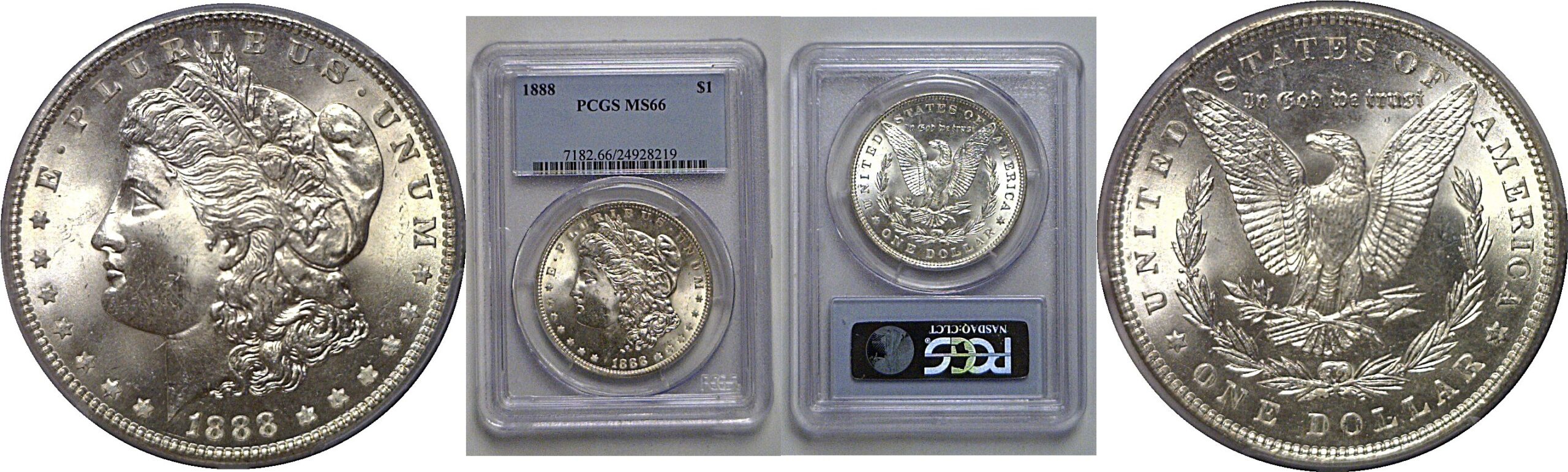 1888 Morgan Dollar   PCGS MS-66