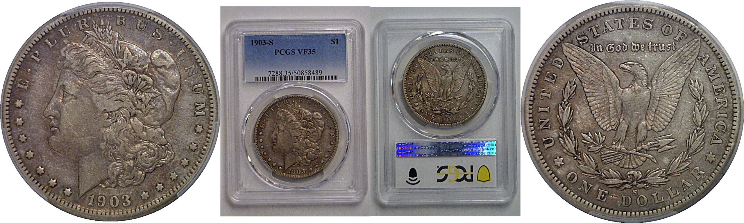 1903-S Morgan Dollar    PCGS VF-35