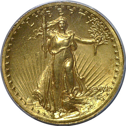 1907 $20 St. Gaudens  High Relief-Wire Edge   PCGS MS-63 - Image 2