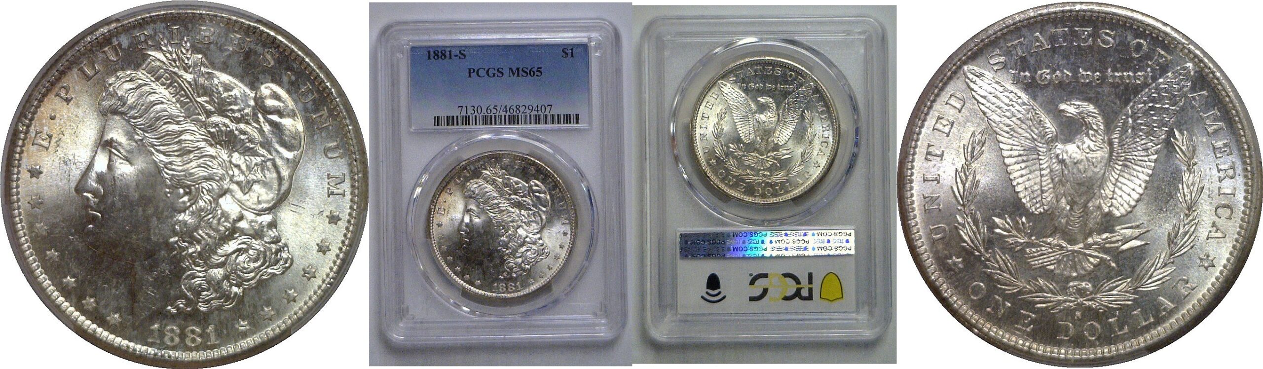 1881-S Morgan Dollar   PCGS MS-65