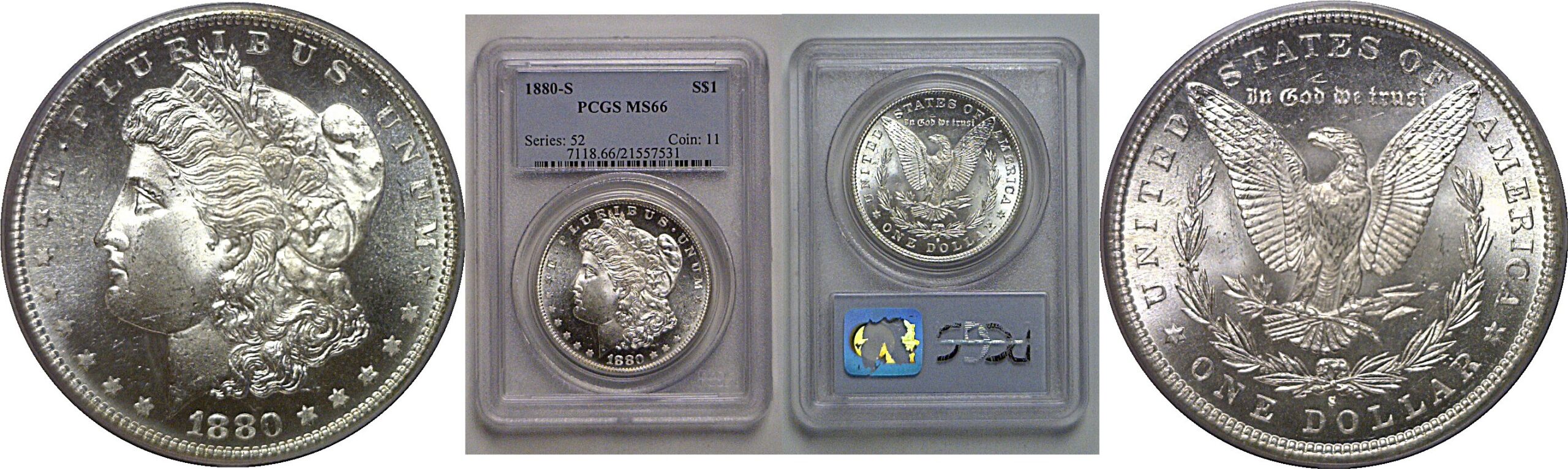 1880-S Morgan Dollar   PCGS MS-66