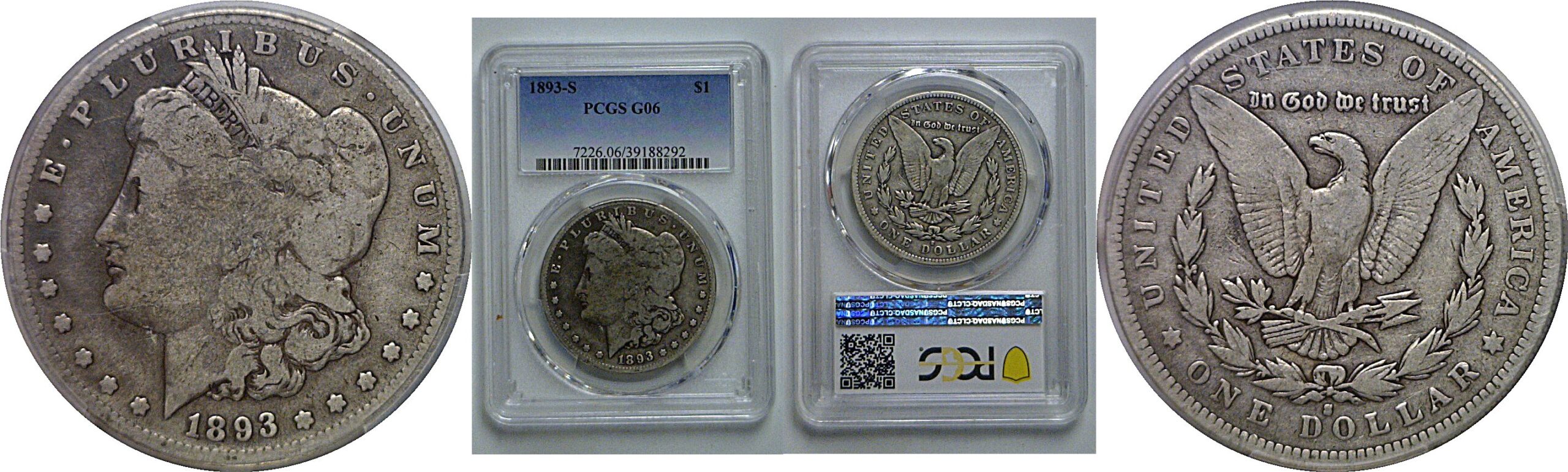 1893-S Morgan Dollar   PCGS G-6